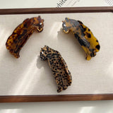 LEOPARD ACETATE HAIR CLAW BOLD ANIMAL PRINT CLIP_CWAHA5746
