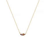 CLASSIC SIMPLE COLORFUL BIRTHSTONE NECKLACE_CWMM5669