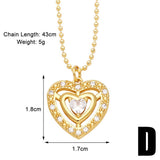 MOON STAR HEART PENDANT NECKLACE_CWAJE0915