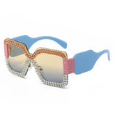 FRAMELESS ONE PIECE DOUBLE ROW DIAMOND SUNGLASSES_CWASG0766