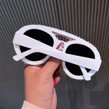 LARGE FRAME DOUBLE BEAM DIAMOND STUDDED SUNGLASSES_CWASG0833