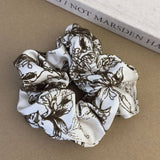 FRENCH RETRO PRINTED LARGE INTESTINE HAIR TIE_CWAHA1290