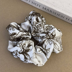 FRENCH RETRO PRINTED LARGE INTESTINE HAIR TIE_CWAHA1290