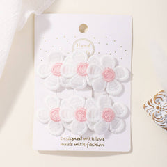 BABY FABRIC BOW BB CLIP SET GENTLE ON HAIR_CWAHA6713