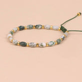 Waterweed Rice Beads Yoga Braided Bracelet