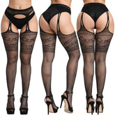 THIGH HIGH STOCKINGS FISHNET SUSPENDER TIGHTS_CWMS0222
