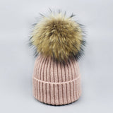 Autumn Winter Knit Pom Beanie Hat_Cwah05027