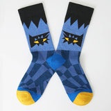 FUN SOCKS COLORFUL PATTERNED ART SOCKS_CWMS0186