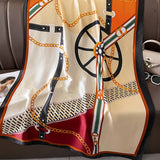 FRENCH STYLE LONG SATIN SCARF FOR FALL LAYERING_CWASC0533