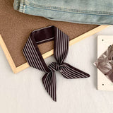 Trendy Striped Scarf Hair Wrap Bag Tie_Cwasc02986