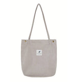 Cwab3911_Corduroy Snap-Button Large-Capacity Shoulder Bag