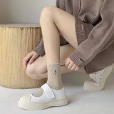 Women'S Preppy Style Socks With Lace Embroidery_Cwms1113