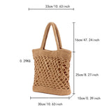 NEW STYLE FOREST STYLE PORTABLE BEACH STRAW BAG_CWAB2091