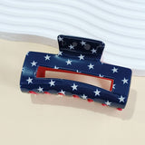 4TH OF JULY RECTANGLE HAIR CLAW CLIPS_CWAHA0700