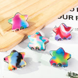 Rainbow Star Hair Claw Clip Small_Cwaha0325