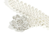 CASUAL WOMENS STRETCH COTTON PEARL WAIST CHAIN_CWABE0512