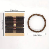 HIGH ELASTIC PONYTAIL CARD SET HAIR RING_CWAHA2720