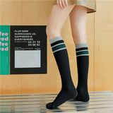 2024 NEW COLOR CONTRAST STRIPED MID CALF SOCKS_CWMS0649