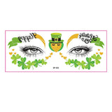 LUCKY CLOVER FACE STICKERS WATERPROOF TATTOOS_CWMM8373