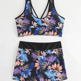 TANK TOP PRINTED TWO PIECE SWIMSUIT SET_CWMW0331