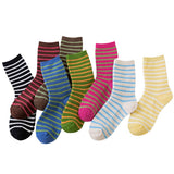 Women New Striped Cute Breathable Pile Socks_Cwms0470
