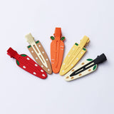 METAL CARROT HAIR CLIP NO CREASE SIDE BANG PIN_CWAHA2625