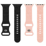 ENGRAVED CHECKERED SILICONE APPLE WATCH9 1 STRAP_CWASC1562