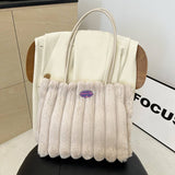 Winter Leisure Shoulderbag Large Capacity Plush Bag_Cwab3966