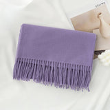 COZY SOLID COLOR WINTER SCARF WITH FOR WOMEN_CWASC0991