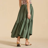 Wave Tie Adjustable Skirt Long Swing Skirt_Cwbss0417