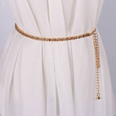 Women Minimalist Round Corn Waist Chain_Cwabe0101