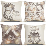 GOLD CHRISTMAS PRINT PILLOWCASE_CWMM1394
