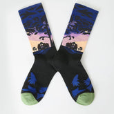 FUN SOCKS COLORFUL PATTERNED ART SOCKS_CWMS0186