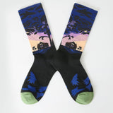 FUN SOCKS COLORFUL PATTERNED ART SOCKS_CWMS0186