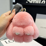 NEW MINI CUTE PLUSH BUNNY CAR KEYCHAIN PENDANT_CWMM2448