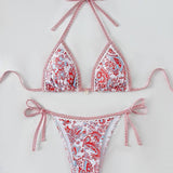 PAISLEY PRINT BIKINI SET TIE SIDE SWIMSUIT_CWMW0918