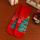 CHRISTMAS GIFTS SANTA CLAUS ELK PATTERN CREW SOCKS_CWMS1365