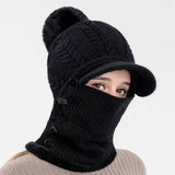 Winter Womens Knitted Pullover Earmuffs Hat_Cwasc1141