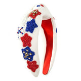 INDEPENDENCE DAY ALPHABET DIAMOND HEADBAND_CWAHA1258