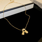 NEW LETTER PENDANT NICHE TEMPERAMENT NECKLACE_CWAJE2063
