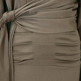 TEMPERAMENT COMMUTING PLEATED TIE DRESS_CWDMD3667