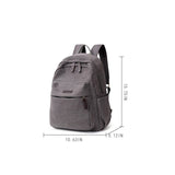 BACK TO SCHOOL CANVAS BACKPACK LAPTOP COMPARTMENT_CWAB2209