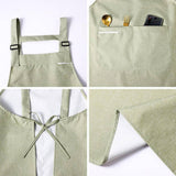 FABRIC COATING SOLID COLOR APRON WITH POCKETS BULK_CWMM2037