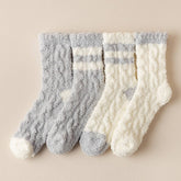 Women'S Thick Warm Coral Fleece Mid-Tube Socks_Cwms1124
