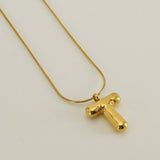 BALLOON STYLE 18K GOLD LETTER PENDANT NECKLACE_CWAJE0691
