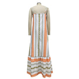 Striped Holiday Dress With Straps