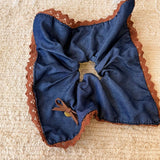Denim Bow Hair Clip Triangle Claw Autumn Style_Cwaha07976