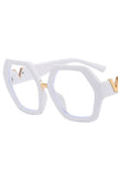 Women Geometric Frame Eyeglasses_Cwasg0135