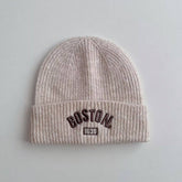 Winter Childrens Embroidered Letter Knitted Hat_Cwah2931