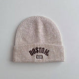 Winter Childrens Embroidered Letter Knitted Hat_Cwah2931